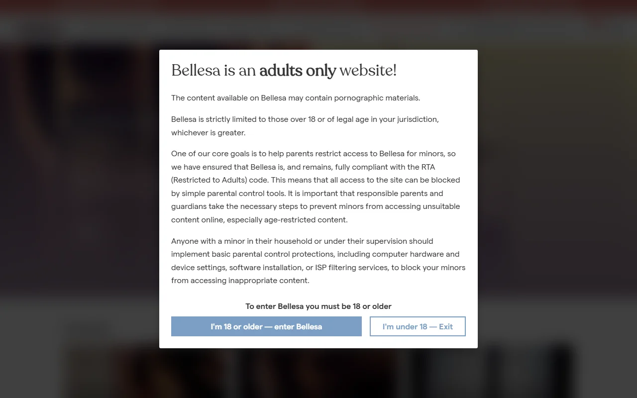 Screenshot of Bellesastories